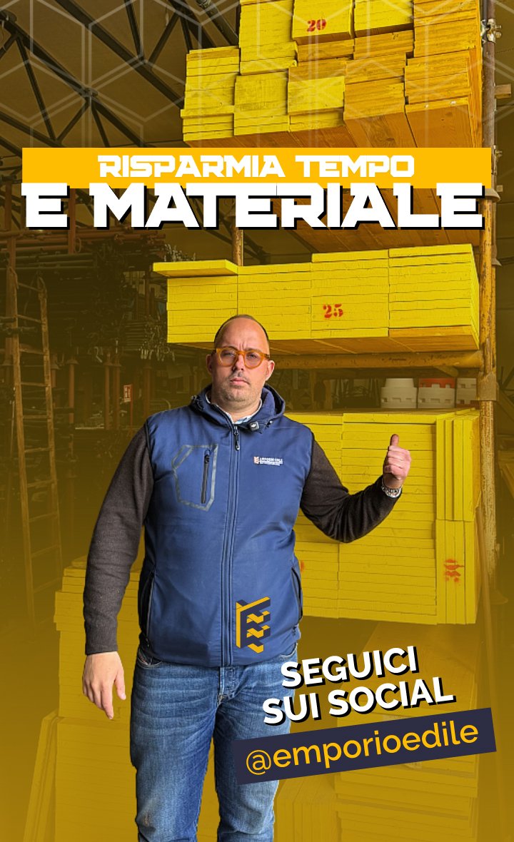 Risparmia tempo e materiale — seguici sui social @emporioedile